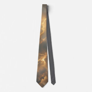 Thunderstorm Tie/Krawatte mit Blitzd Krawatte