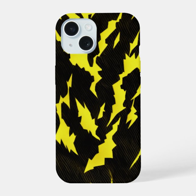 Thunderstreik Fantasy Design iPhone 15 Hülle (Rückseite)