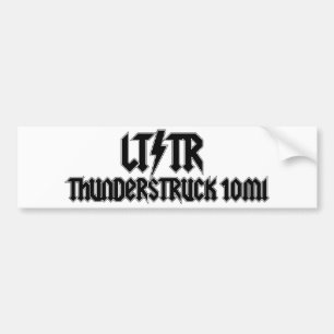Thunderstruck 10-Meilen-Autoaufkleber Autoaufkleber