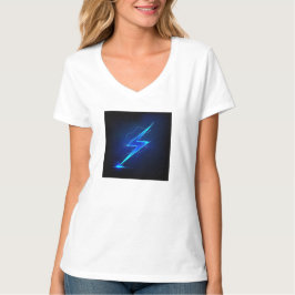 "Thunderstruck: Weiß für Frauen mit Donnerkunst T-Shirt