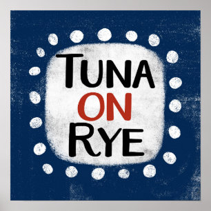 Thunfisch auf Roggen Poster Wall Art