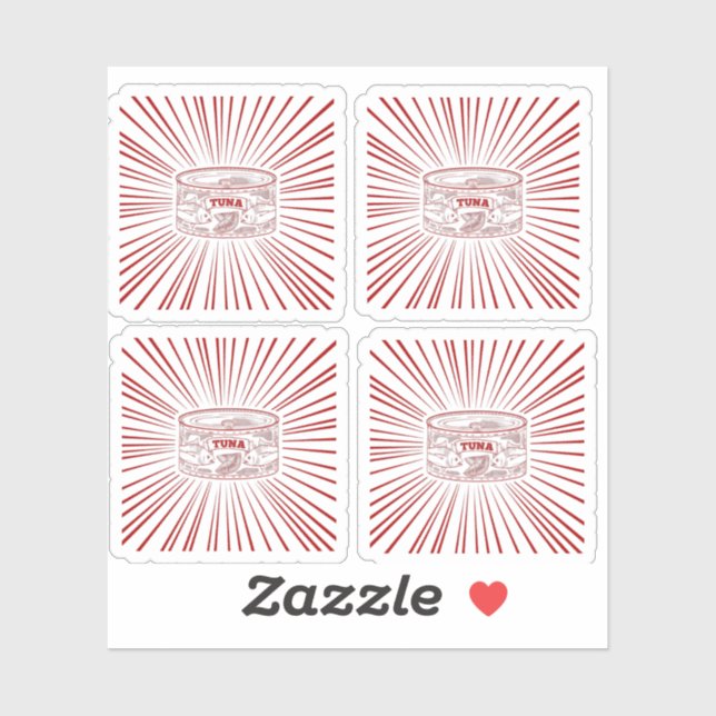 Thunfisch Aufkleber (Blatt)