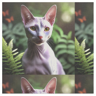 "Thunfisch die haarlose Katze: Sleek und Silky" Stoff