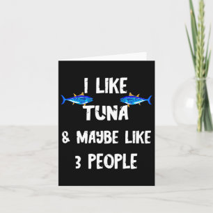 Thunfisch Fisch räuberischer Thunfisch Box Funny T Karte
