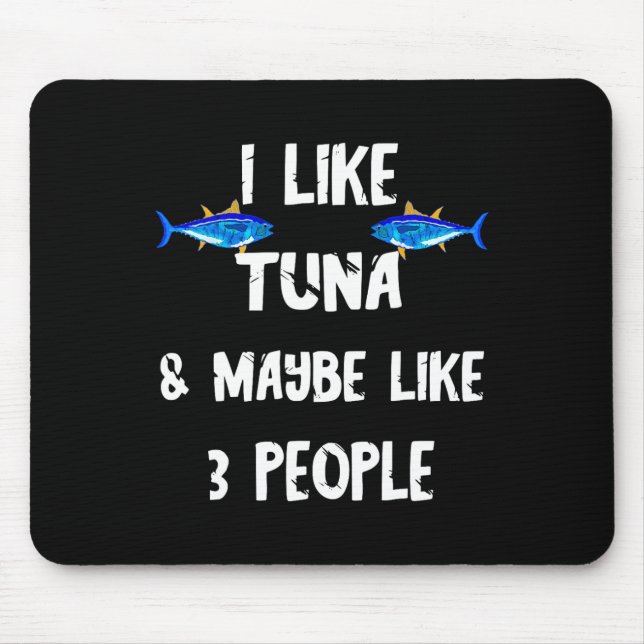 Thunfisch Fisch räuberischer Thunfisch Box Funny T Mousepad (Vorne)