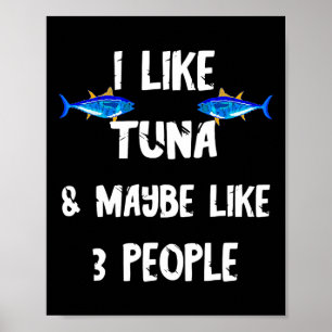 Thunfisch Fisch räuberischer Thunfisch Box Funny T Poster