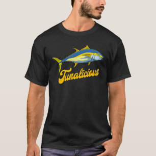 Thunfisch Gelbflossen-Fischer Angler Salzwasser T-Shirt
