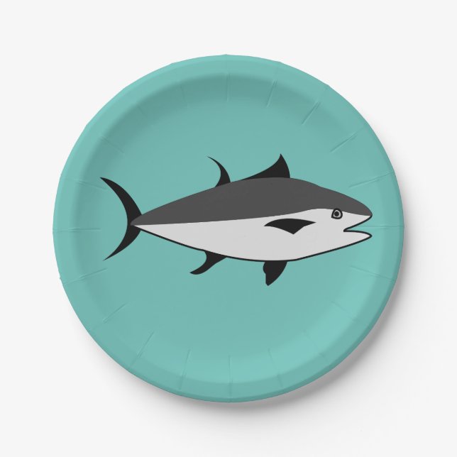 Thunfisch Lover Thunfisch Pappteller (Vorderseite)