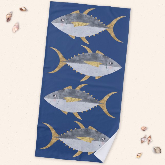 Thunfisch Strandtuch (Tuna fish beach towel)