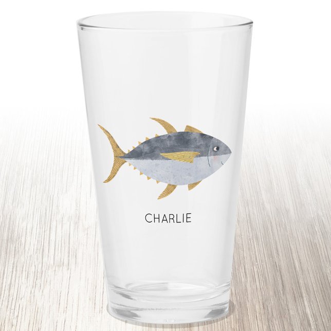 Thunfischfang Personalisiert Glas (Von Creator hochgeladen)