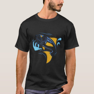 Thunfischfisch, der vom Ozean springt T-Shirt