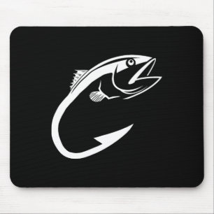 Thunfischhaken Minimal Fischer Mann Angler Mousepad