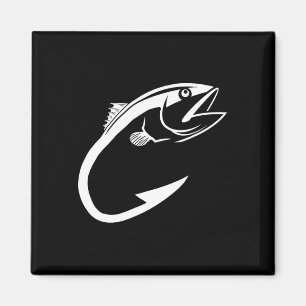 Thunfischhaken Minimal Fisher Man Fishing Lover Magnet