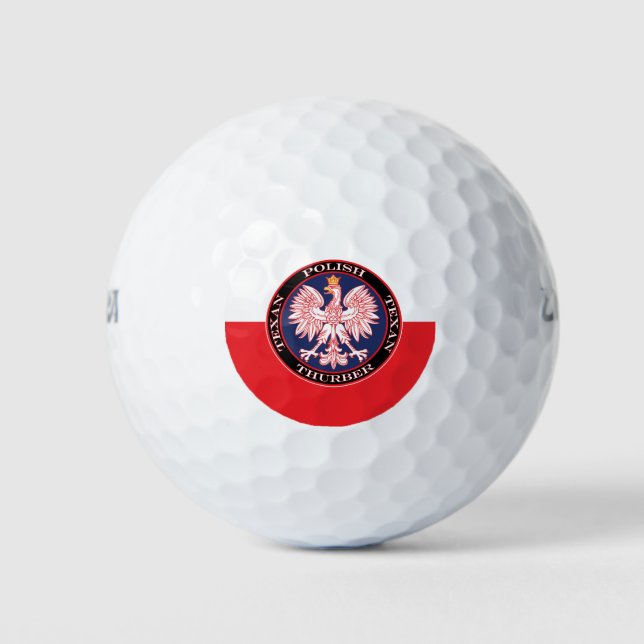 Thurber Runde Polnisch Texan Golfball (Vorderseite)