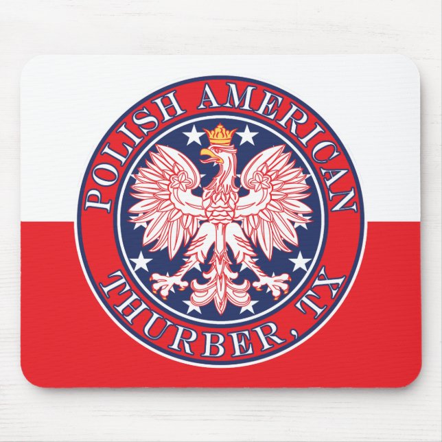 Thurber Texas Polnischer Adler Mousepad (Vorne)
