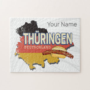 Thüringen Deutschland Retro Bundesstaatlicher Staa