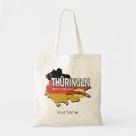 Thüringen Deutschland Retro Bundesstaatlicher Staa Tragetasche
