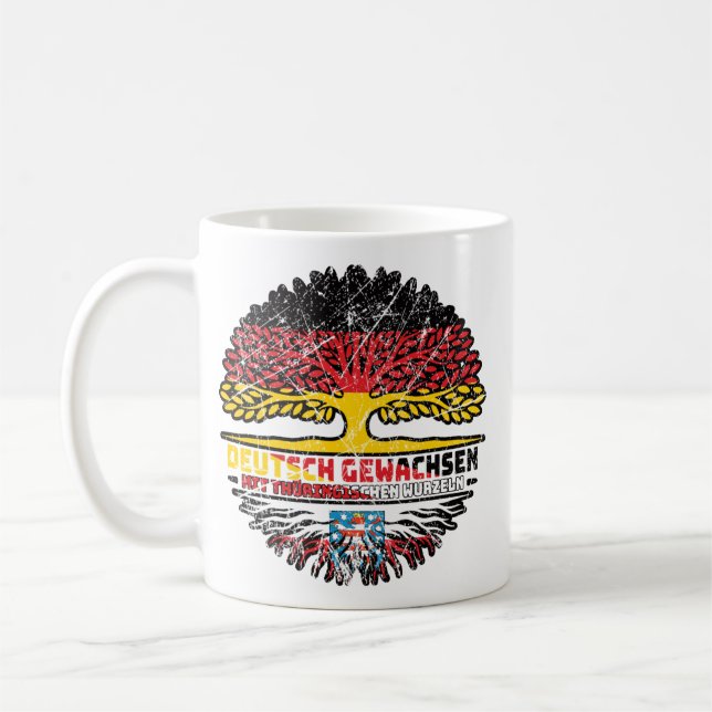 Thüringen Thüringisch Deutsch Deutschland Baum Kaffeetasse (Links)