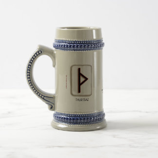 Thurisaz Runenstein Bierglas