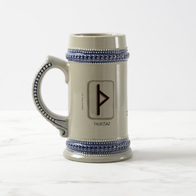 Thurisaz Runenstein Bierglas (Links)