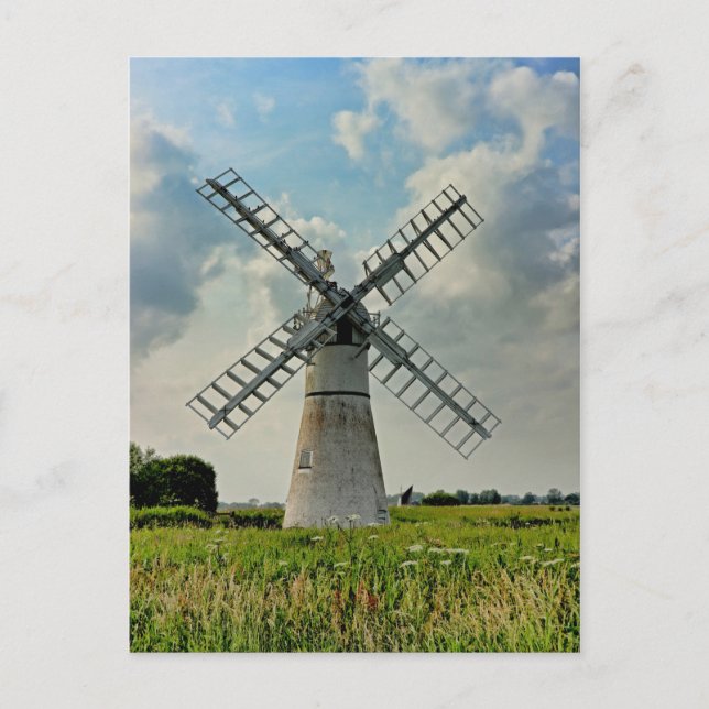 Thurne Dyke Dränage Mill Postkarte (Vorderseite)