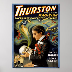 Thurston das großes Magier 1915 Vintage Plakat
