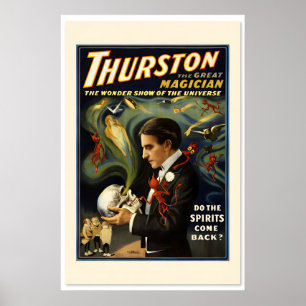 Thurston der große Magier914 Vintage Magie im Stil Poster