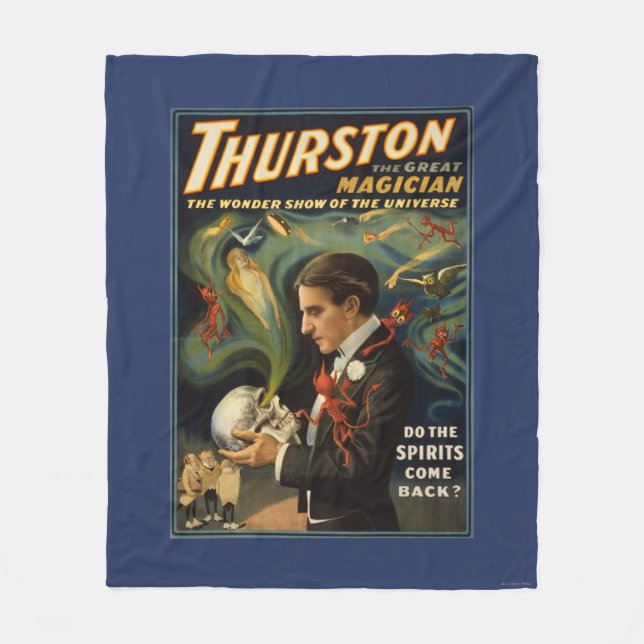 Thurston der große Magier, der Schädel magisch Fleecedecke (Vorderseite)