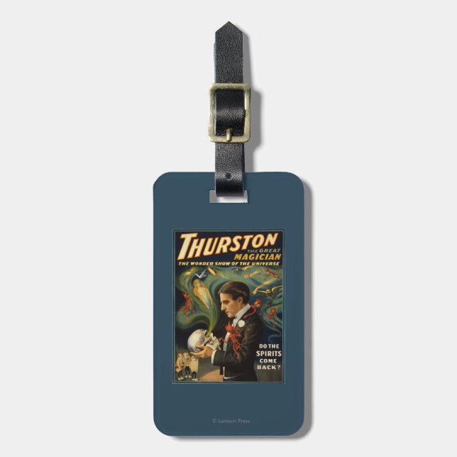Thurston der große Magier, der Schädel magisch Gepäckanhänger (Vorderseite vertikal)