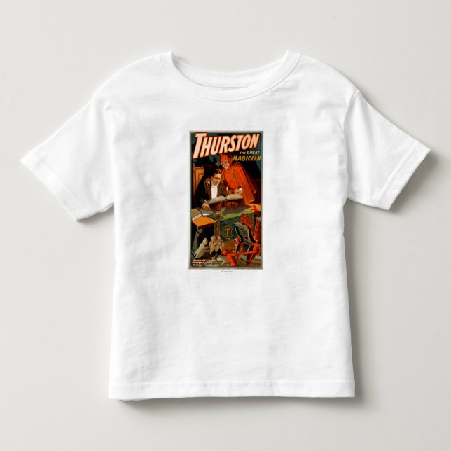 Thurston der große Magier mit Teufel-Magie Kleinkind T-shirt (Vorderseite)