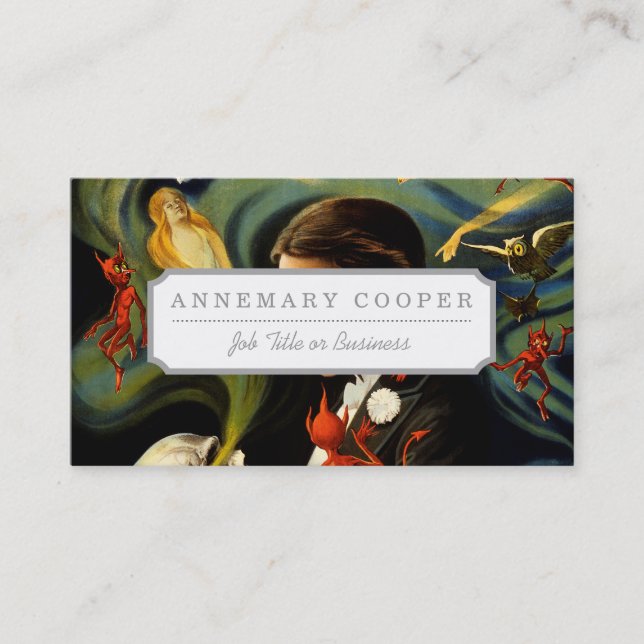 Thurston der große Magier Visitenkarte (Vorderseite)