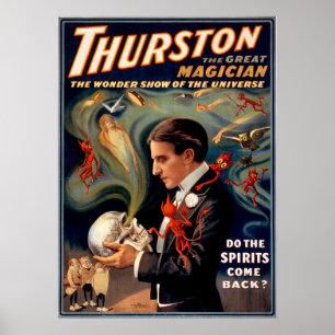 Thurston der Magier-Leinwand-Druck Poster