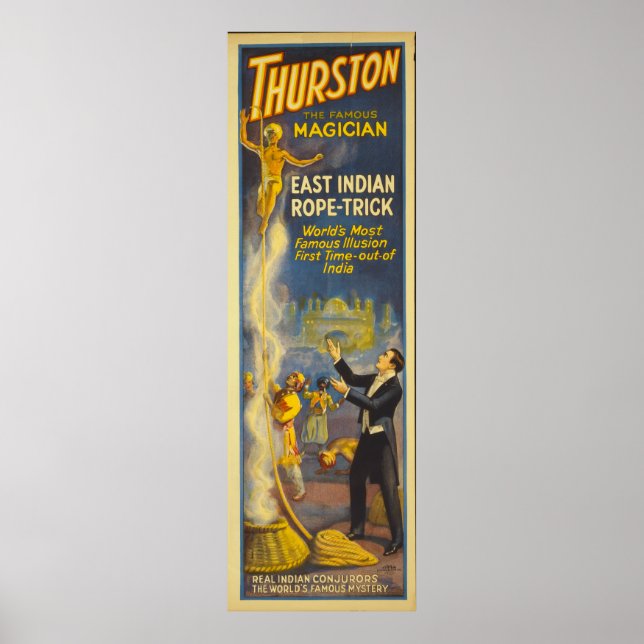 Thurston der Zauberer - East Indian Rope Trick Poster (Vorne)