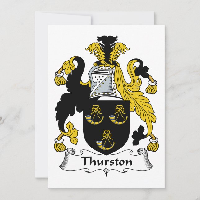 Thurston-Familienwappen (Vorderseite)