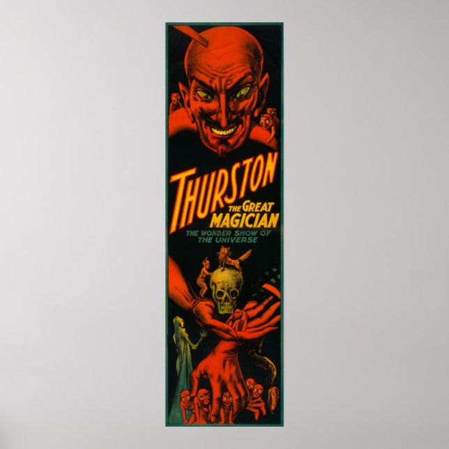 Thurston "Great Magician Show of the Universe" Poster (Vorne)