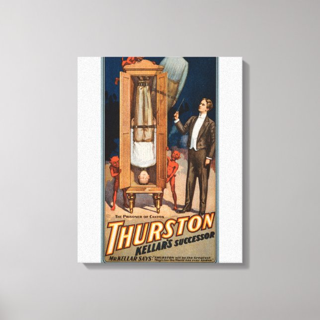 Thurston Kellars Nachfolger-Magic-Poster Leinwanddruck (Vorderseite)