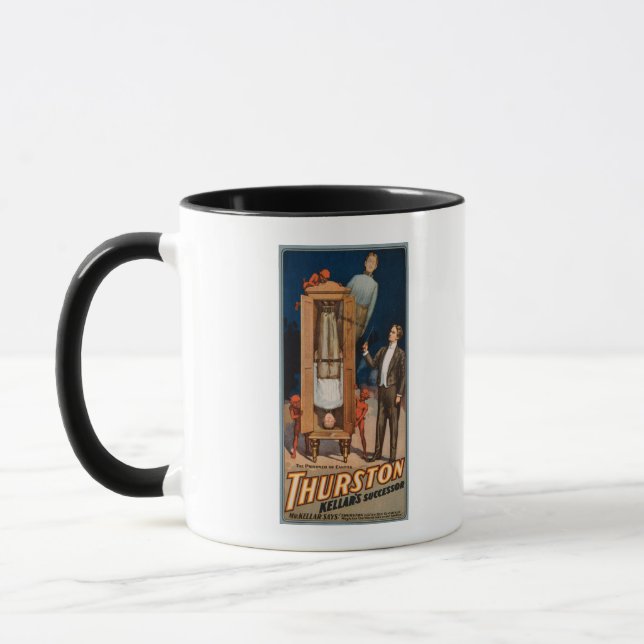 Thurston Kellars Nachfolger-Magic-Poster Tasse (Links)
