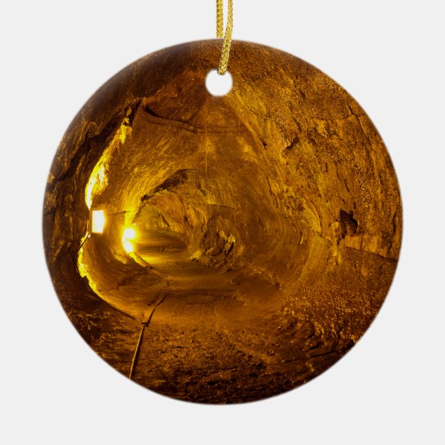 Thurston Lava-Rohr-Hawaii-Vulkan-Nationalpark Keramik Ornament (Vorne)