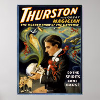 Thurston le grand magicien Poster vintage 1915