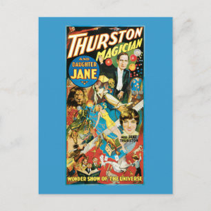 Thurston & Tochter Jane Magier-Werbung Postkarte