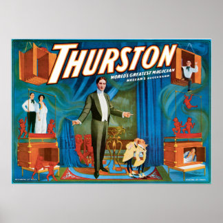 Thurston Vintag 1910 Magician Poster