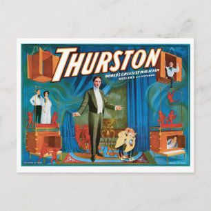 Thurston Weltgrößter Zauberkünstler ~ Vintage-Act Postkarte