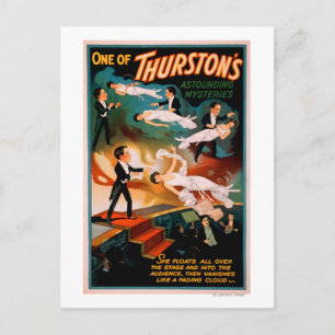 Thurstons atemberaubendes Mysterien-Magieposter Postkarte