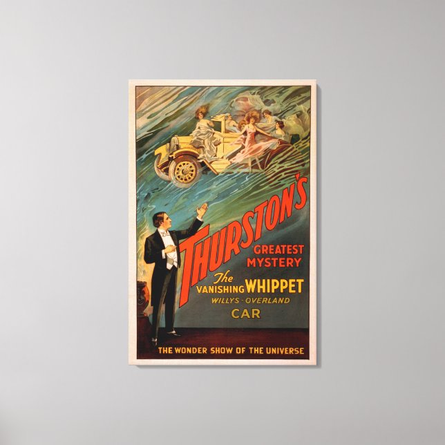 Thurstons schwindender Whippet Willys-Overland Leinwanddruck (Vorderseite)