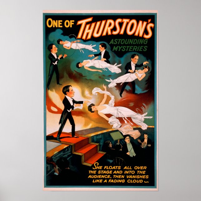 Thurstons verblüffendes Zauberposter für Geheimnis Poster (Vorne)