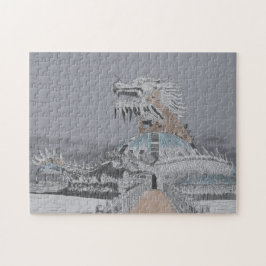 Thuy Tien Lake Abandoned Water Park Illustration