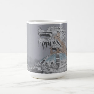 Thuy Tien Lake Abandoned Water Park Illustration Kaffeetasse