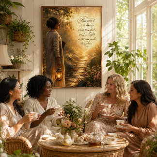Thy Word Is a Lamp Unto My Feet Christlich Poster