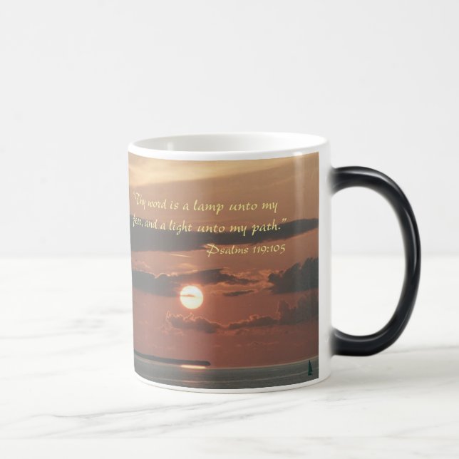 "Thy Wort ist eine Lampe an meine Füße" Verwandlungstasse (Rechts)