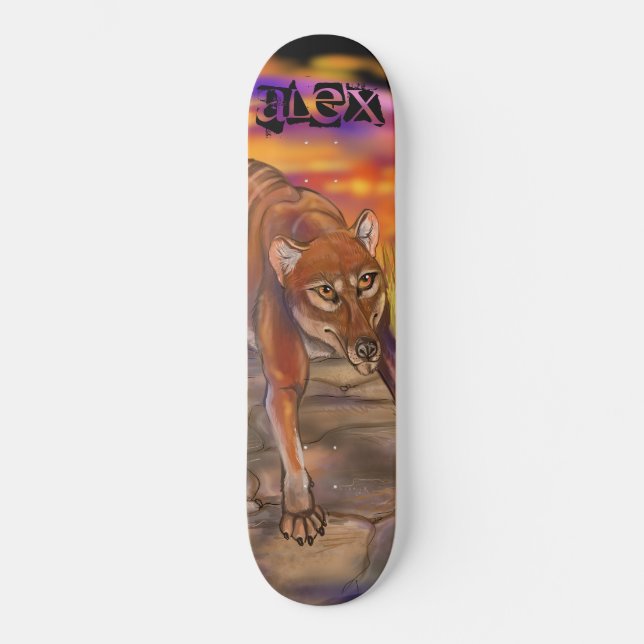 Thylacin Skateboard (Vorderseite)
